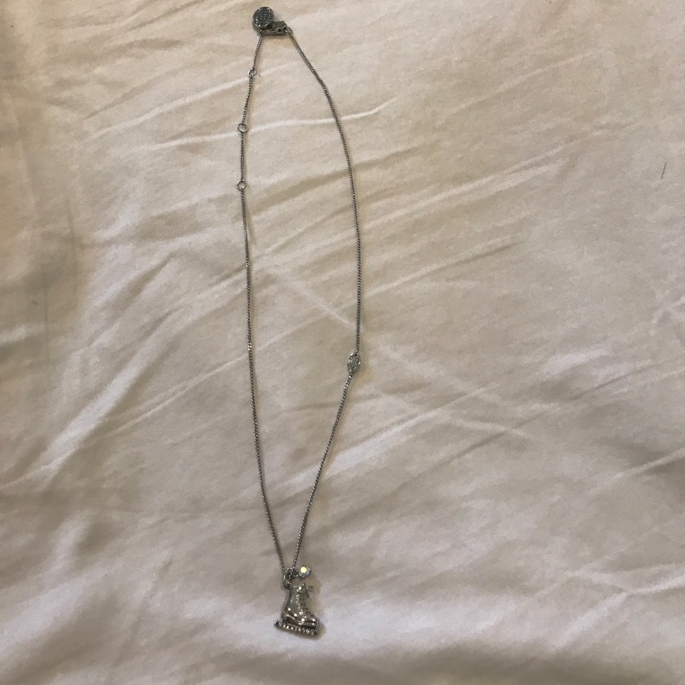 Juicy couture figure skate necklace